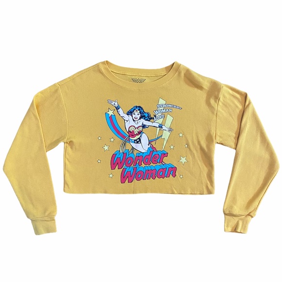 Wonder Woman Tops - WONDER WOMAN women’s long sleeve crop top